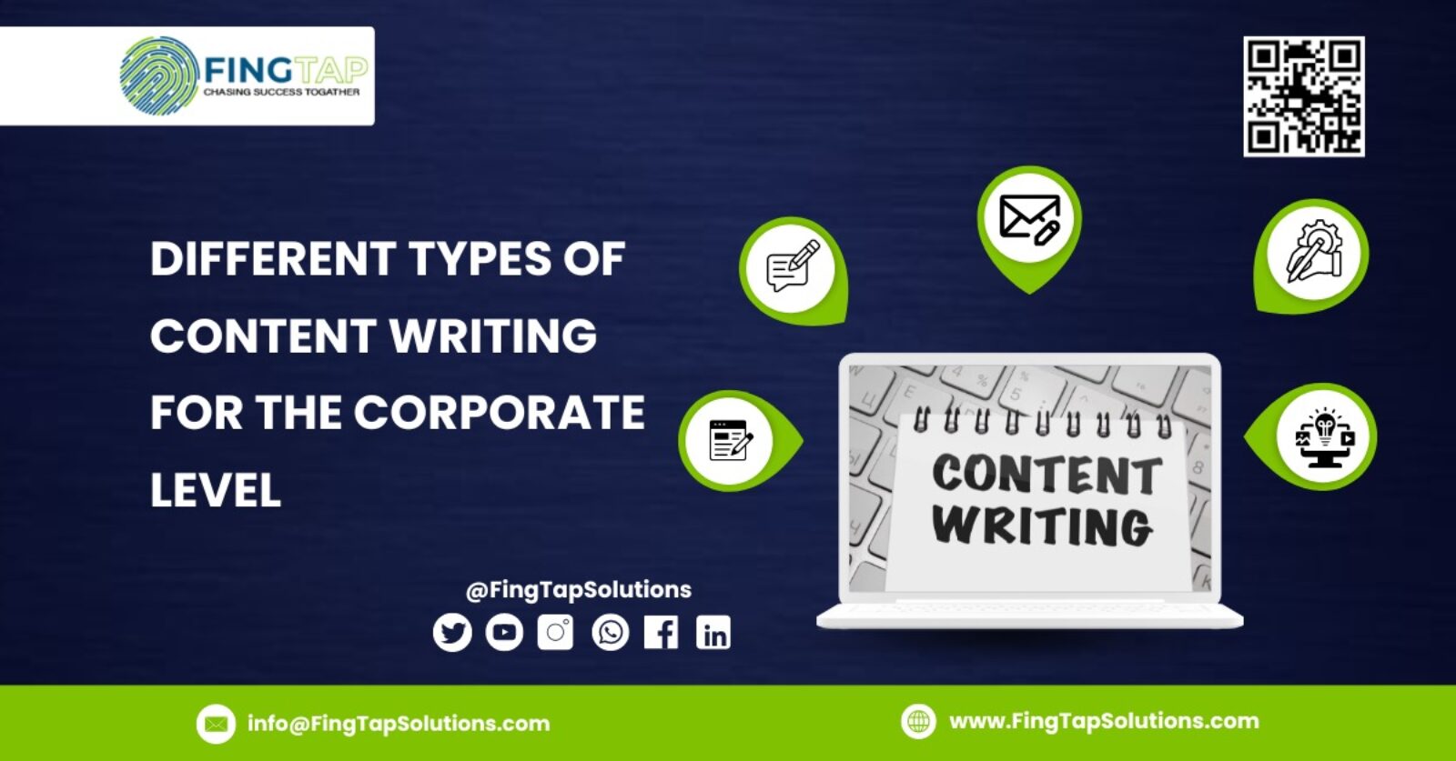 Top 9 Different types of content writing for the corporate level